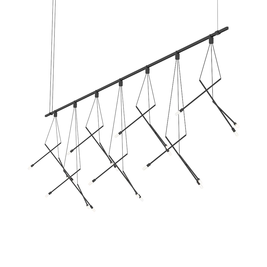 Sonneman Suspenders 21 Light 97" Wide LED Linear Chandelier