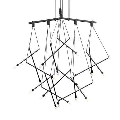 Sonneman Suspenders 15 Light 32" Wide LED Chandelier