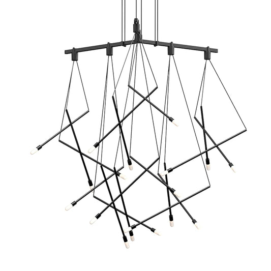 Sonneman Suspenders 15 Light 32" Wide LED Chandelier
