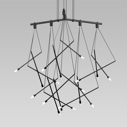 Sonneman Suspenders 15 Light 32" Wide LED Chandelier