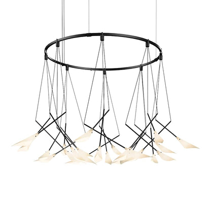 Sonneman Suspenders 24 Light 54" Wide LED Ring Chandelier