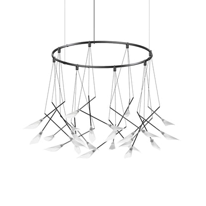 Sonneman Suspenders 24 Light 54" Wide LED Ring Chandelier