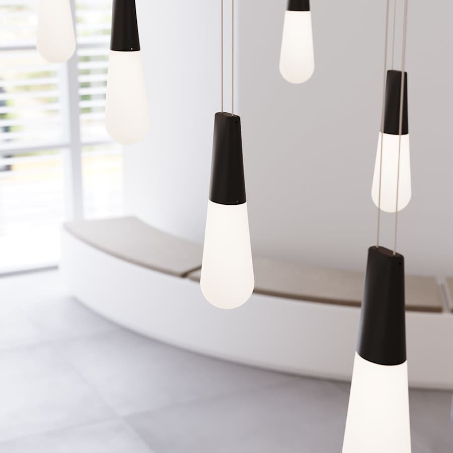 Sonneman Suspenders 117" Wide LED Abstract Linear Chandelier