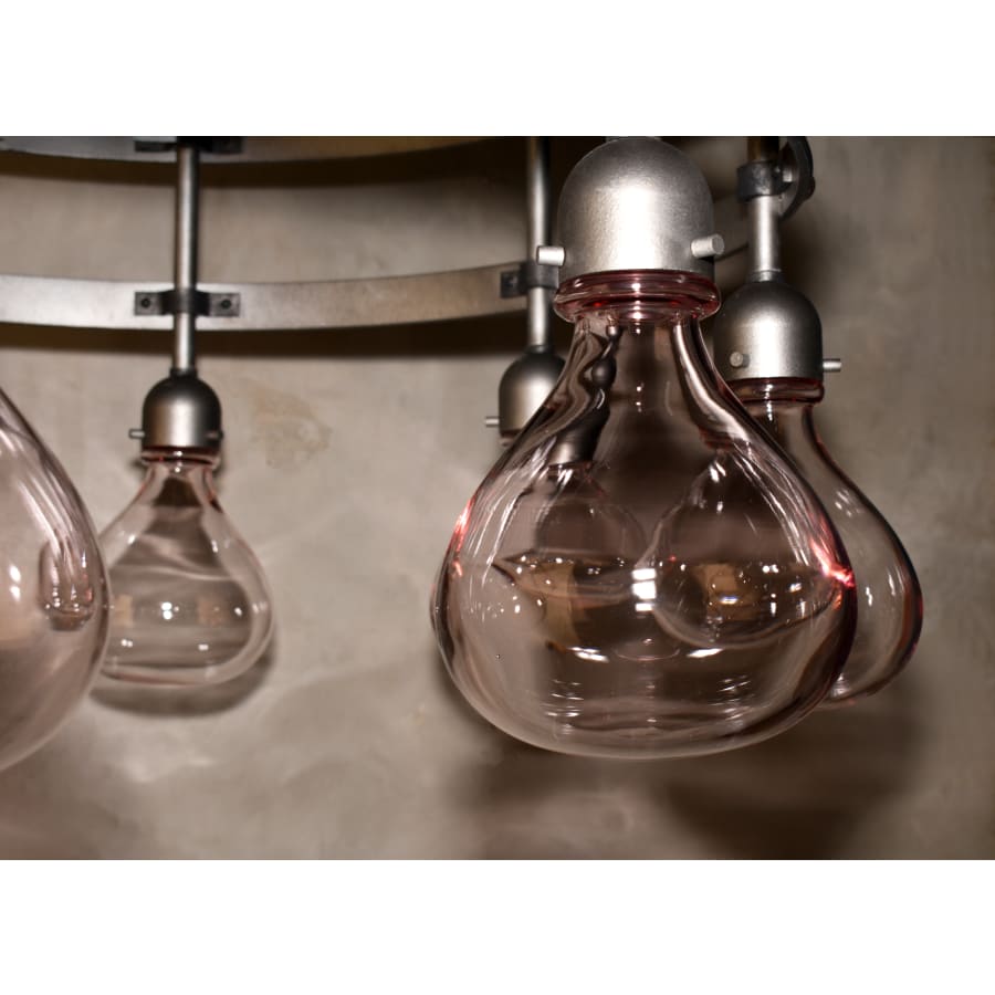 Studio M Napa 8 Light 38-1/4" Wide Integrated LED Multi Light Pendant with Glass Shades and Crystal Accents