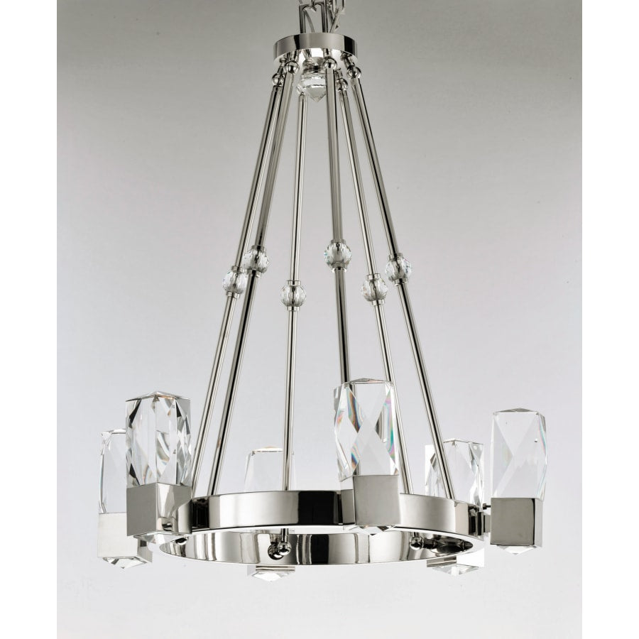 Studio M Empire 12 Light 26-1/2" Wide Integrated LED Chandelier with Faceted Crystal Shades