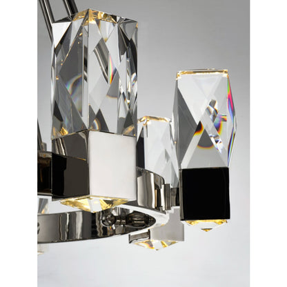 Studio M Empire 12 Light 26-1/2" Wide Integrated LED Chandelier with Faceted Crystal Shades