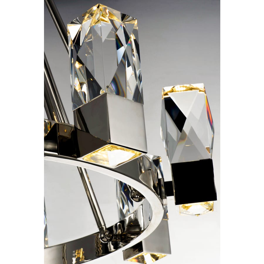 Studio M Empire 12 Light 26-1/2" Wide Integrated LED Chandelier with Faceted Crystal Shades