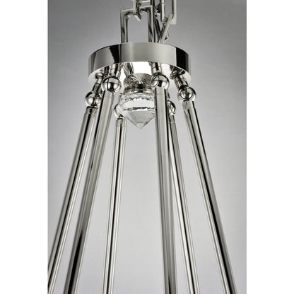 Studio M Empire 12 Light 26-1/2" Wide Integrated LED Chandelier with Faceted Crystal Shades