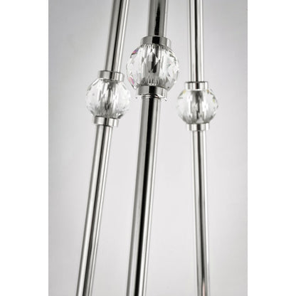 Studio M Empire 12 Light 26-1/2" Wide Integrated LED Chandelier with Faceted Crystal Shades