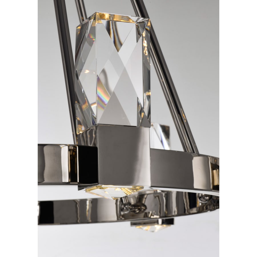 Studio M Empire 12 Light 26-1/2" Wide Integrated LED Chandelier with Faceted Crystal Shades