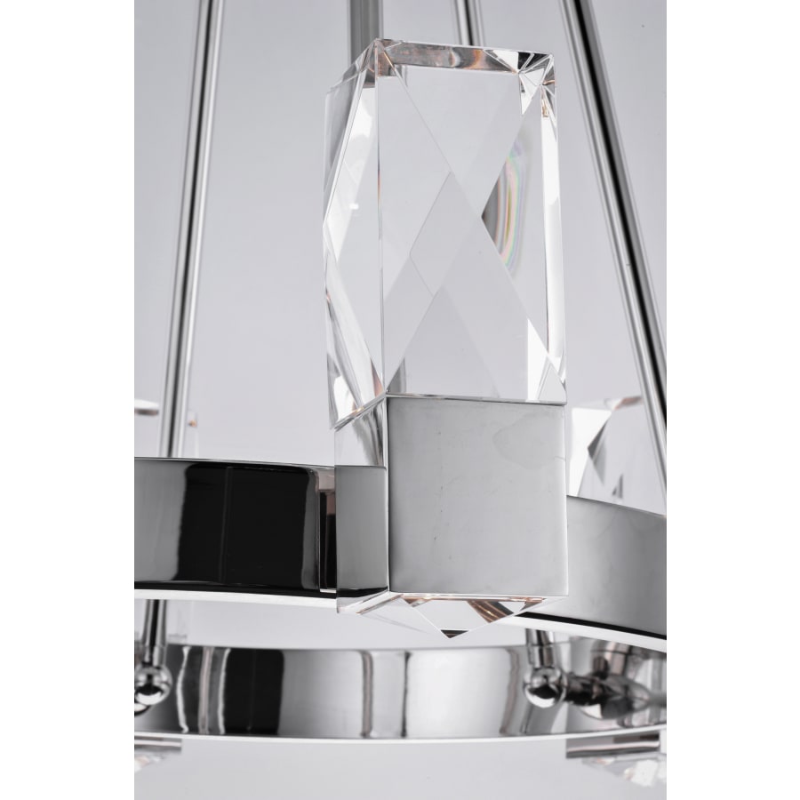 Studio M Empire 12 Light 26-1/2" Wide Integrated LED Chandelier with Faceted Crystal Shades