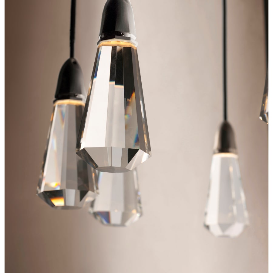 Studio M 10 Carat 10 Light 29-1/2" Wide Integrated LED Multi Light Pendant with Jewel Cut Crystals