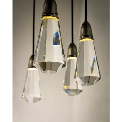 Studio M 10 Carat 10 Light 29-1/2" Wide Integrated LED Multi Light Pendant with Jewel Cut Crystals