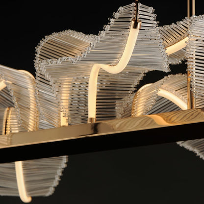 Studio M Lillet 61" Wide LED Crystal Abstract Chandelier with Beveled Crystal Shades