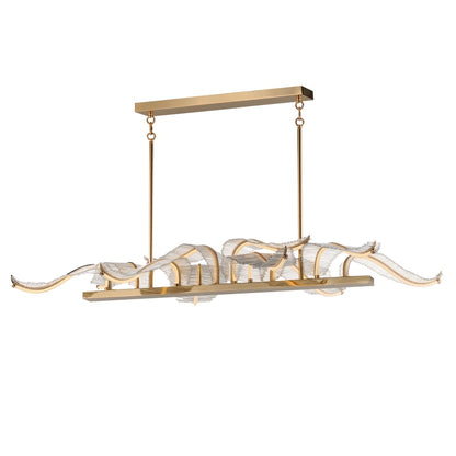 Studio M Lillet 61" Wide LED Crystal Abstract Chandelier with Beveled Crystal Shades