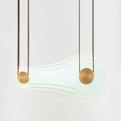 Studio M Stratum 32" Wide LED Abstract Linear Pendant by Nina Magon