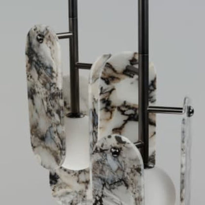 Studio M Megalith 5 Light 48" Wide LED Linear Chandelier by Nina Magon
