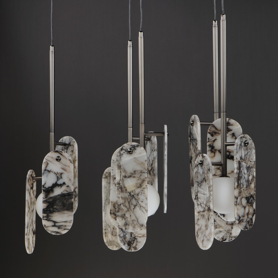Studio M Megalith 5 Light 48" Wide LED Linear Chandelier by Nina Magon