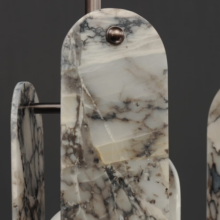 Studio M Megalith 5 Light 48" Wide LED Linear Chandelier by Nina Magon