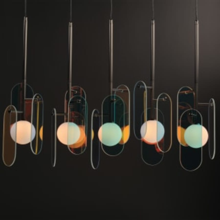 Studio M Megalith 5 Light 48" Wide LED Linear Chandelier by Nina Magon