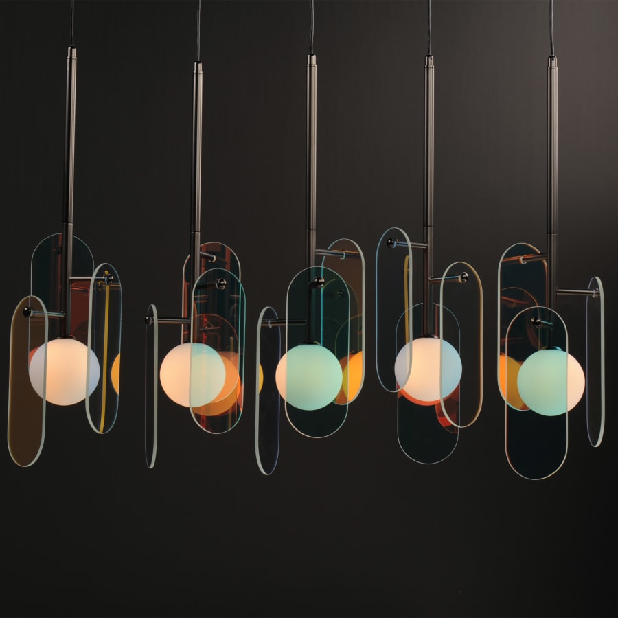 Studio M Megalith 5 Light 48" Wide LED Linear Chandelier by Nina Magon
