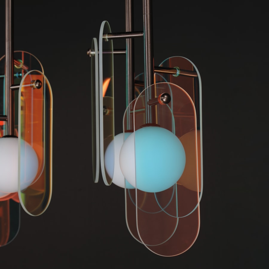 Studio M Megalith 5 Light 48" Wide LED Linear Chandelier by Nina Magon