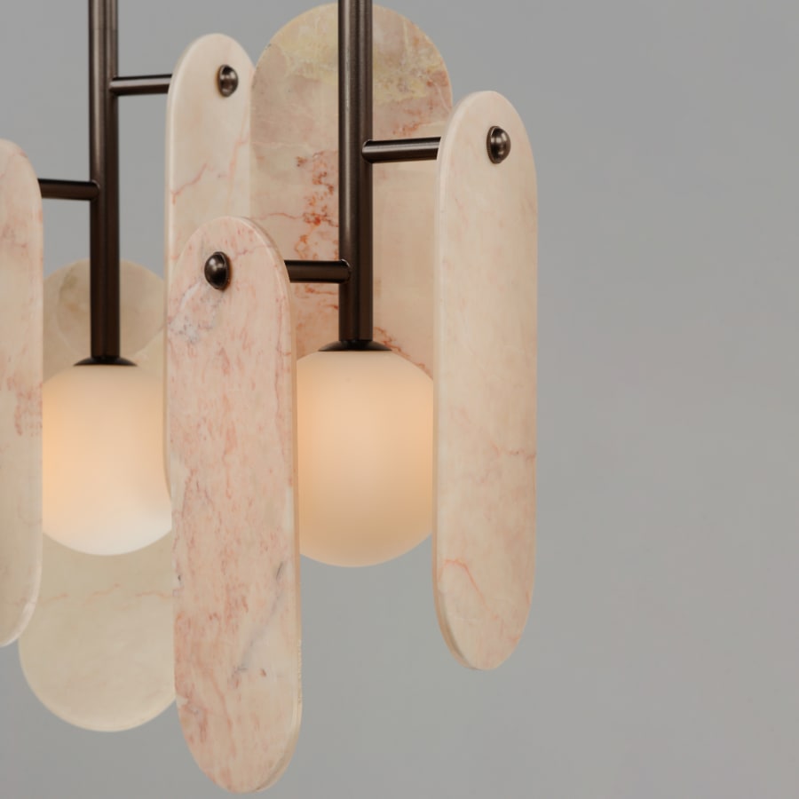 Studio M Megalith 5 Light 48" Wide LED Linear Chandelier by Nina Magon
