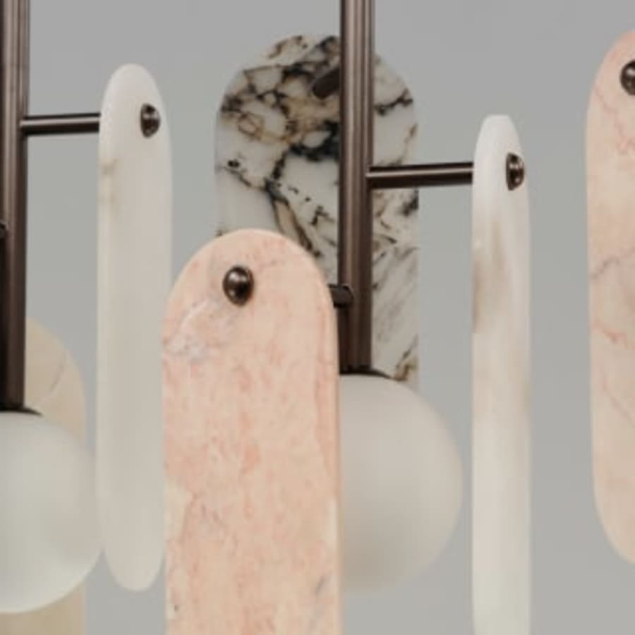 Studio M Megalith 5 Light 48" Wide LED Linear Chandelier by Nina Magon