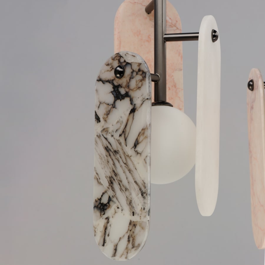 Studio M Megalith 5 Light 48" Wide LED Linear Chandelier by Nina Magon