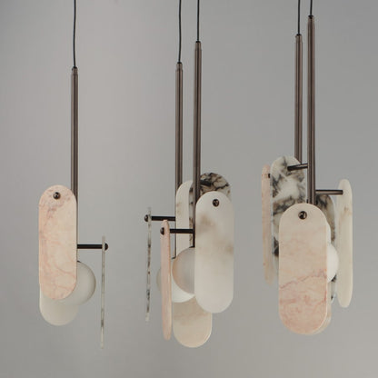 Studio M Megalith 5 Light 48" Wide LED Linear Chandelier by Nina Magon