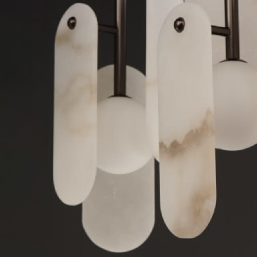Studio M Megalith 5 Light 48" Wide LED Linear Chandelier by Nina Magon