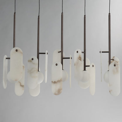 Studio M Megalith 5 Light 48" Wide LED Linear Chandelier by Nina Magon