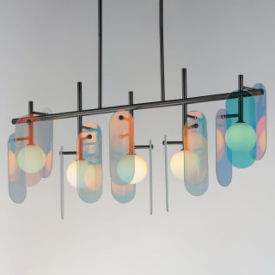 Studio M Megalith 5 Light 47" Wide LED Abstract Chandelier