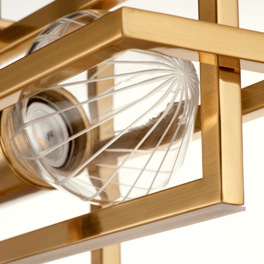 Studio M Zeppelin 6" Wide LED Linear Chandelier by Nina Magon