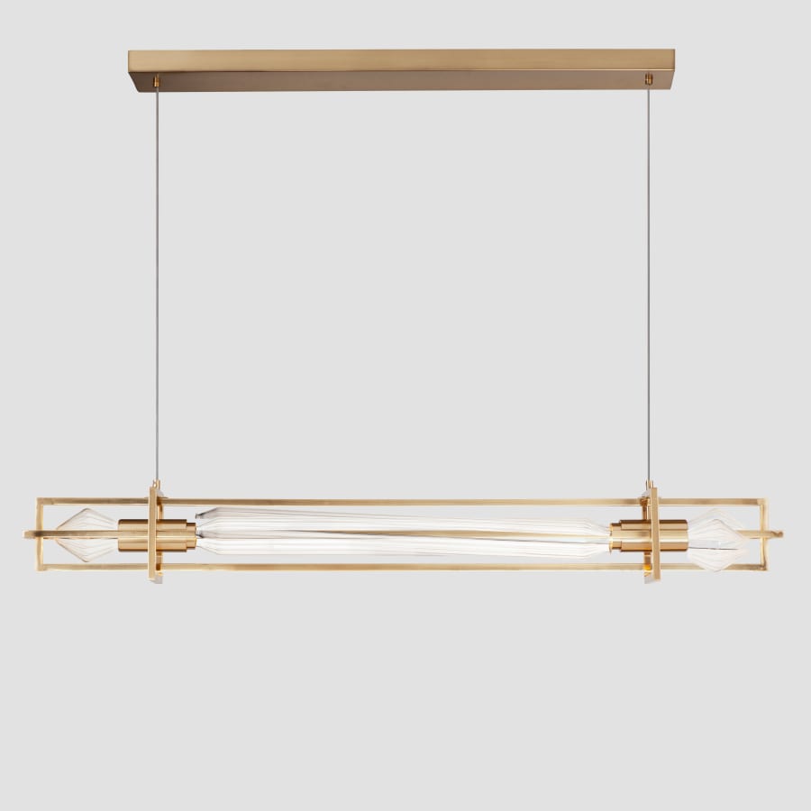 Studio M Zeppelin 6" Wide LED Linear Chandelier by Nina Magon