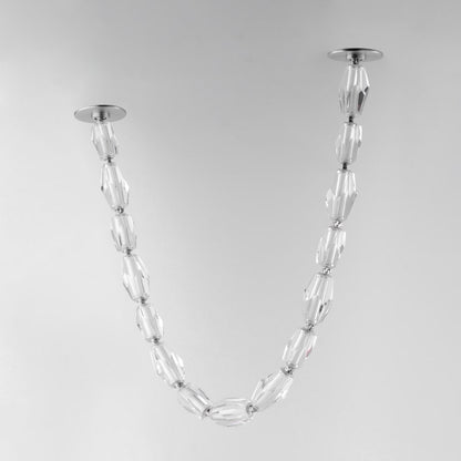 Studio M Dolce Vita 41" Wide LED Crystal Linear Pendant with Beveled Crystal Shades