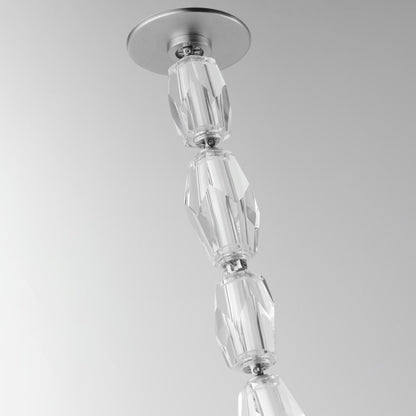 Studio M Dolce Vita 41" Wide LED Crystal Linear Pendant with Beveled Crystal Shades