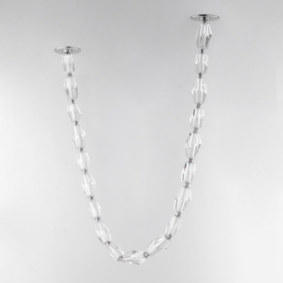 Studio M Dolce Vita 59" Wide LED Crystal Linear Pendant with Beveled Crystal Shades