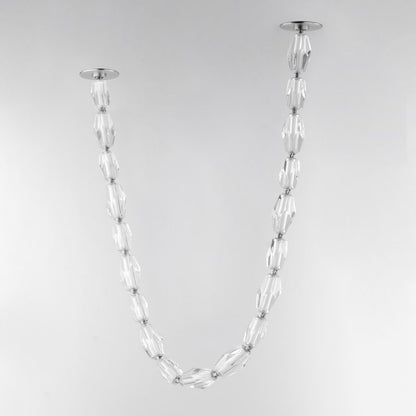 Studio M Dolce Vita 59" Wide LED Crystal Linear Pendant with Beveled Crystal Shades