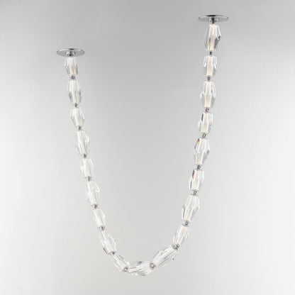Studio M Dolce Vita 59" Wide LED Crystal Linear Pendant with Beveled Crystal Shades