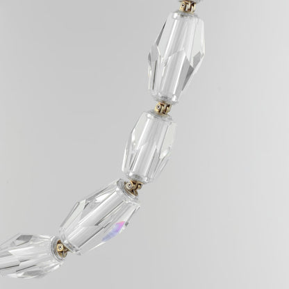 Studio M Dolce Vita 59" Wide LED Crystal Linear Pendant with Beveled Crystal Shades