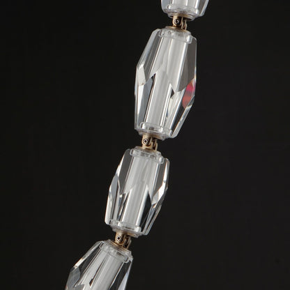 Studio M Dolce Vita 90" Wide LED Crystal Linear Pendant with Beveled Crystal Shades