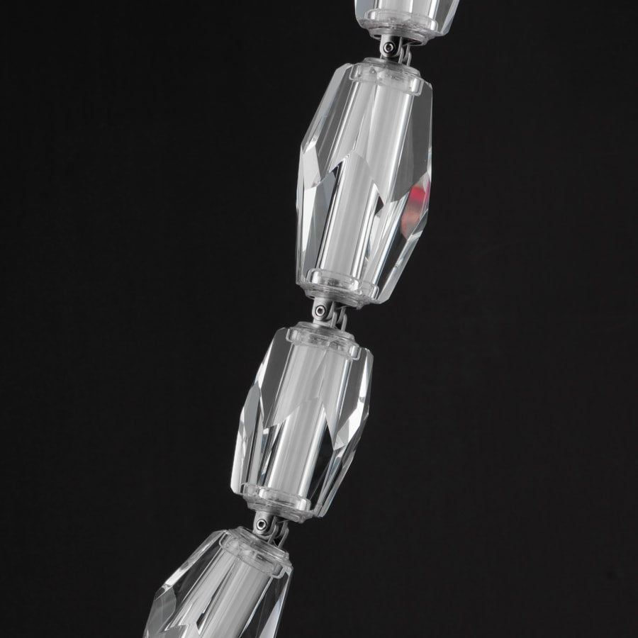 Studio M Dolce Vita 90" Wide LED Crystal Linear Pendant with Beveled Crystal Shades