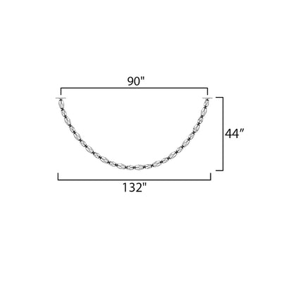 Studio M Dolce Vita 132" Wide Crystal Linear Pendant