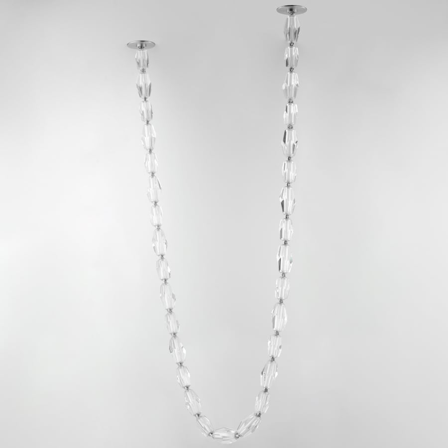 Studio M Dolce Vita 85" Wide LED Crystal Linear Pendant with Beveled Crystal Shades