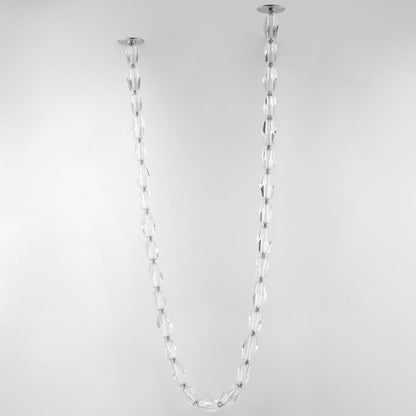 Studio M Dolce Vita 85" Wide LED Crystal Linear Pendant with Beveled Crystal Shades