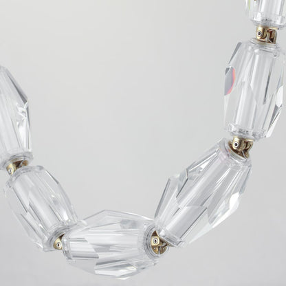 Studio M Dolce Vita 85" Wide LED Crystal Linear Pendant with Beveled Crystal Shades