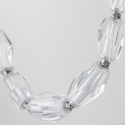 Studio M Dolce Vita 85" Wide LED Crystal Linear Pendant with Beveled Crystal Shades