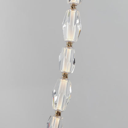 Studio M Dolce Vita 85" Wide LED Crystal Linear Pendant with Beveled Crystal Shades