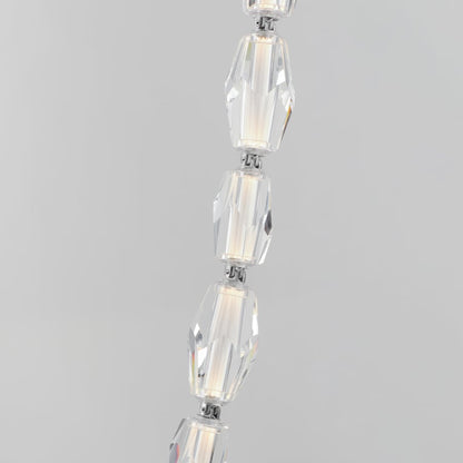 Studio M Dolce Vita 85" Wide LED Crystal Linear Pendant with Beveled Crystal Shades